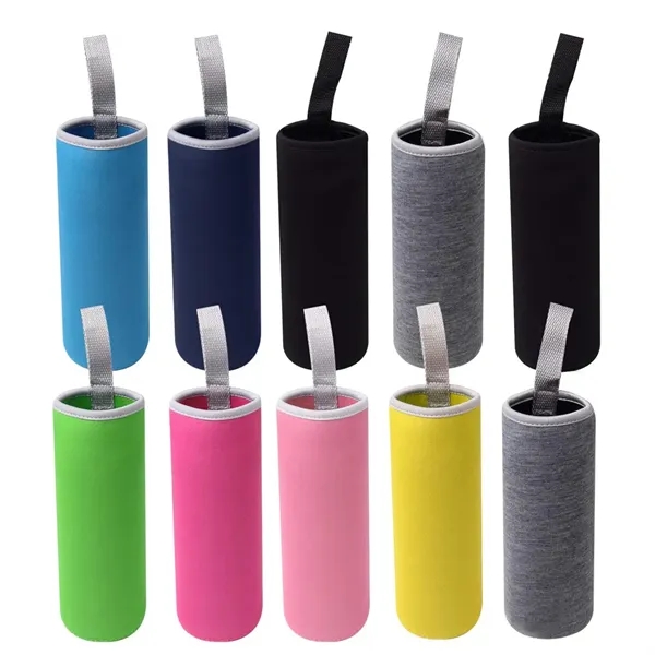 Neoprene Insulated Glass Water Bottle Cover - Neoprene Insulated Glass Water Bottle Cover - Image 0 of 5