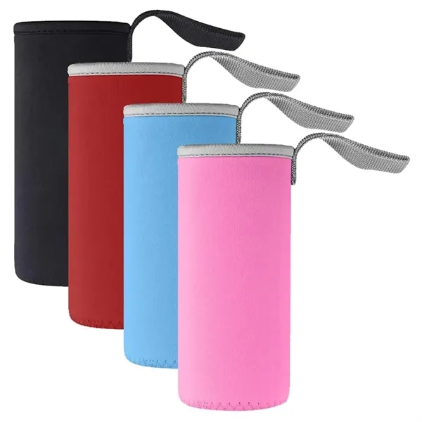 Neoprene Insulated Glass Water Bottle Cover - Neoprene Insulated Glass Water Bottle Cover - Image 1 of 5