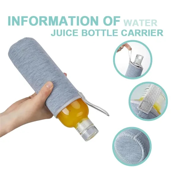 Neoprene Insulated Glass Water Bottle Cover - Neoprene Insulated Glass Water Bottle Cover - Image 5 of 5