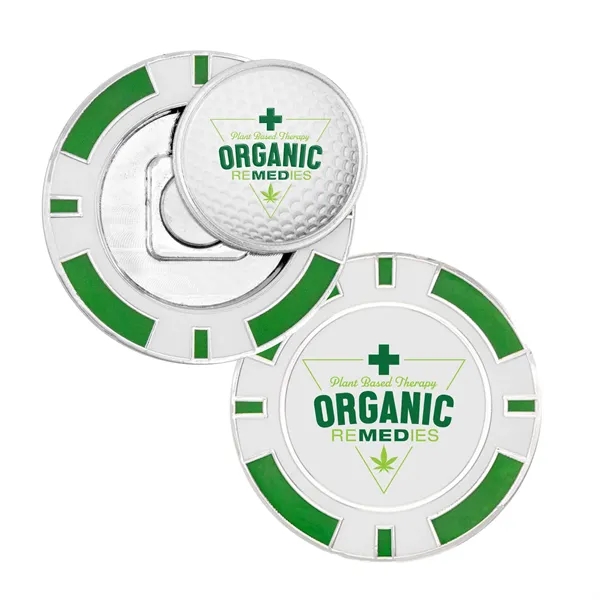 Golf Poker Chip Coin w/ Ball Marker - Golf Poker Chip Coin w/ Ball Marker - Image 7 of 13