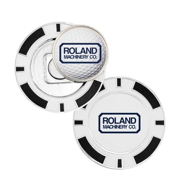 Golf Poker Chip Coin w/ Ball Marker - Golf Poker Chip Coin w/ Ball Marker - Image 9 of 13