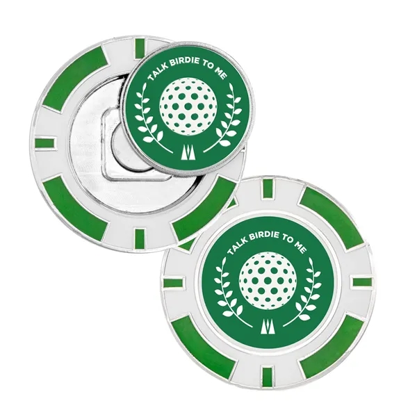 Golf Poker Chip Coin w/ Ball Marker - Golf Poker Chip Coin w/ Ball Marker - Image 10 of 13