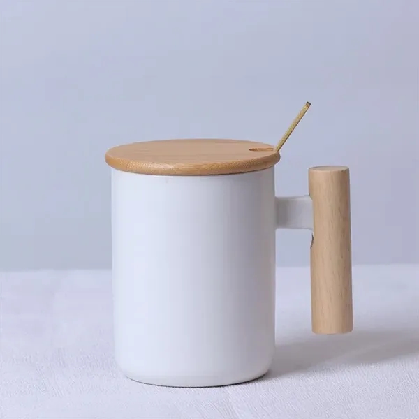 Mug With Bamboo Lid - Mug With Bamboo Lid - Image 1 of 5