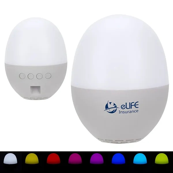 Audio Dome Lighted Wireless Speaker with White Noise Sounds