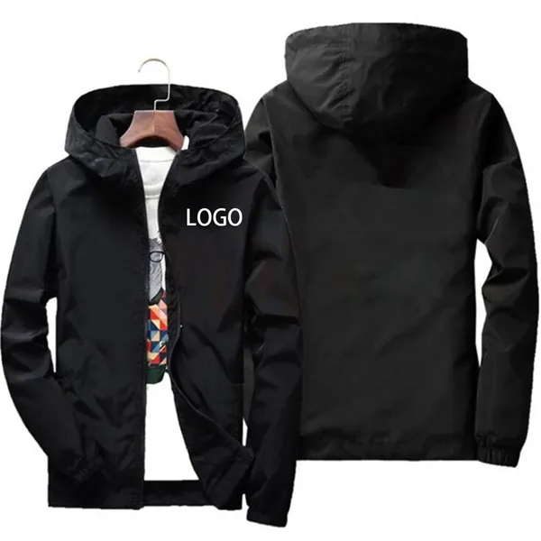 Unisex Waterproof Hooded Wind break Jackets - Unisex Waterproof Hooded Wind break Jackets - Image 0 of 3