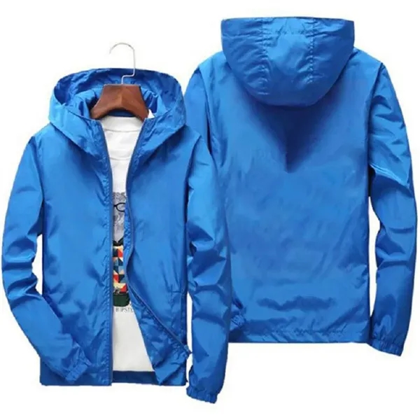 Unisex Waterproof Hooded Wind break Jackets - Unisex Waterproof Hooded Wind break Jackets - Image 1 of 3