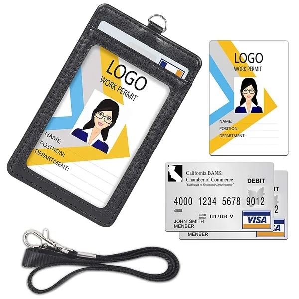 ID Badge Holder with Lanyard - ID Badge Holder with Lanyard - Image 1 of 4