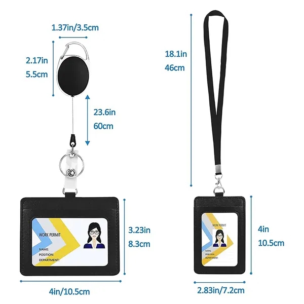 ID Badge Holder with Lanyard - ID Badge Holder with Lanyard - Image 3 of 4