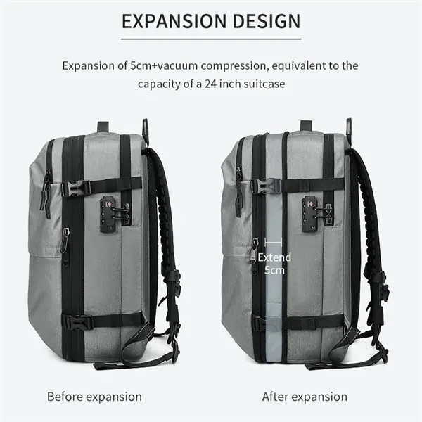 Compressible Multipurpose Travel Backpack - Compressible Multipurpose Travel Backpack - Image 6 of 6