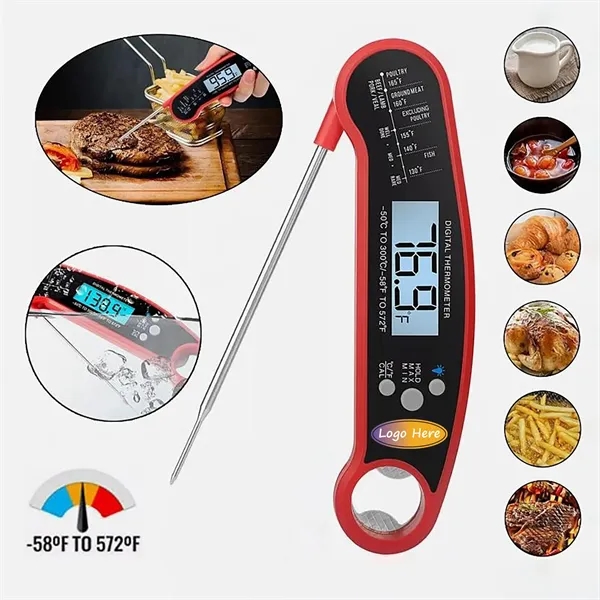 Foldable Digital Meat Thermometer - Foldable Digital Meat Thermometer - Image 0 of 5
