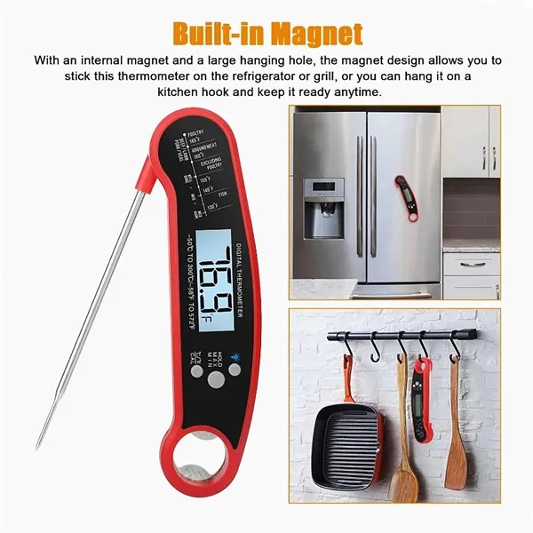 Foldable Digital Meat Thermometer - Foldable Digital Meat Thermometer - Image 2 of 5