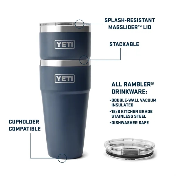 YETI Rambler 30 OZ Stackable Cup w/ MagSlider Lid - YETI Rambler 30 OZ Stackable Cup w/ MagSlider Lid - Image 6 of 6