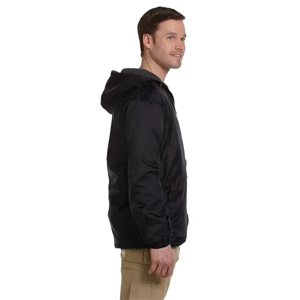 Dickies Men's Fleece-Lined Hooded Nylon Jacket - Dickies Men's Fleece-Lined Hooded Nylon Jacket - Image 5 of 9