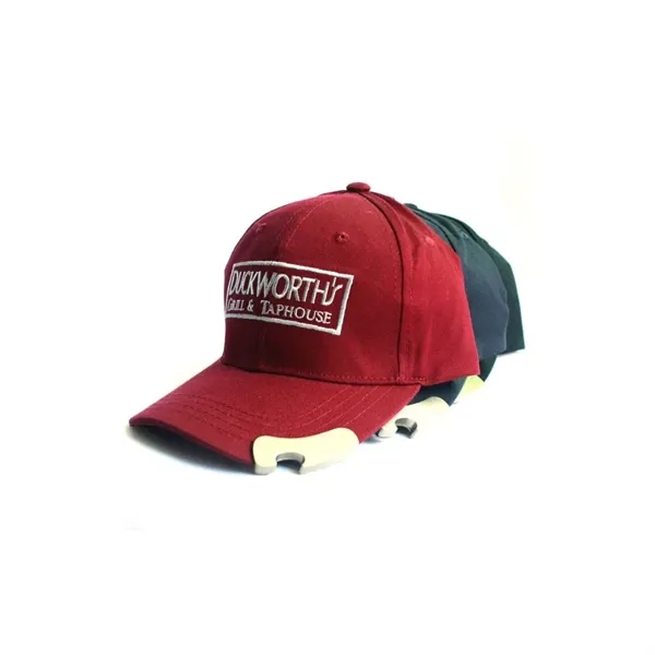 Embroidered Cap With Bottle Opener - Embroidered Cap With Bottle Opener - Image 5 of 6