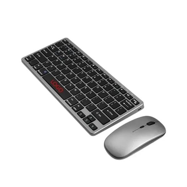 Rechargeable Compact Wireless Mouse Keyboard Set - Rechargeable Compact Wireless Mouse Keyboard Set - Image 0 of 6