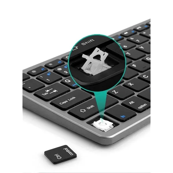 Rechargeable Compact Wireless Mouse Keyboard Set - Rechargeable Compact Wireless Mouse Keyboard Set - Image 3 of 6