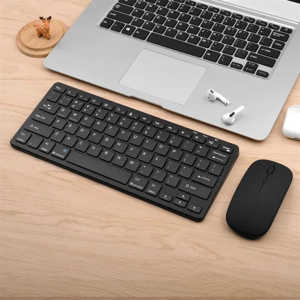 Rechargeable Compact Wireless Mouse Keyboard Set - Rechargeable Compact Wireless Mouse Keyboard Set - Image 4 of 6