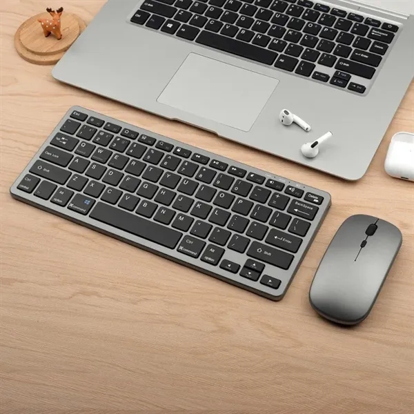 Rechargeable Compact Wireless Mouse Keyboard Set - Rechargeable Compact Wireless Mouse Keyboard Set - Image 6 of 6