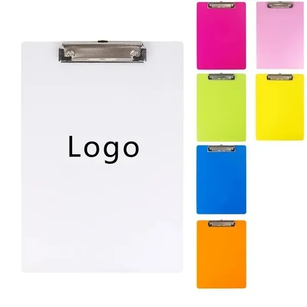 A4/A5 Plastic Clipboards with Metal Clip - A4/A5 Plastic Clipboards with Metal Clip - Image 0 of 6