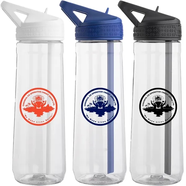 30 oz. Plastic Water Bottle W/ Sip Straw - 30 oz. Plastic Water Bottle W/ Sip Straw - Image 1 of 4