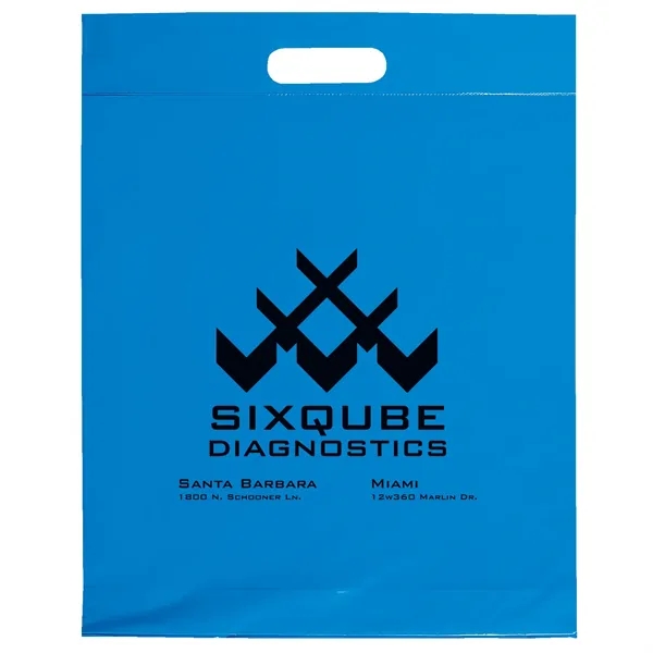 15W x 19H Die Cut Handle Bag - Flexo Ink Print