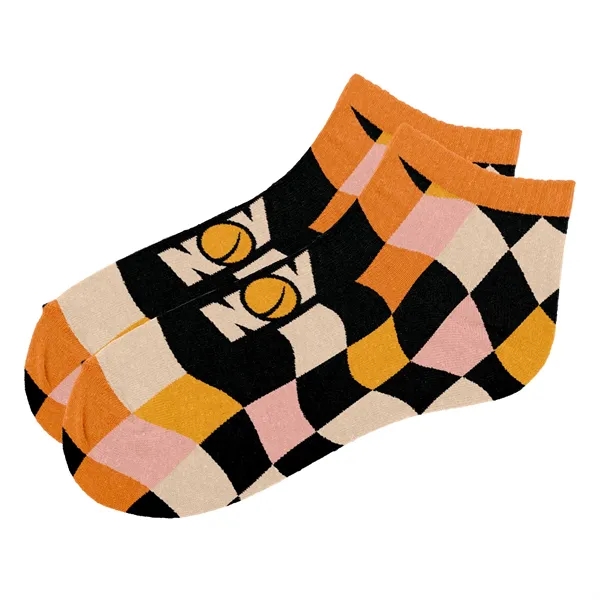 Super Soft Jacquard Knit Ankle Socks - Super Soft Jacquard Knit Ankle Socks - Image 1 of 4