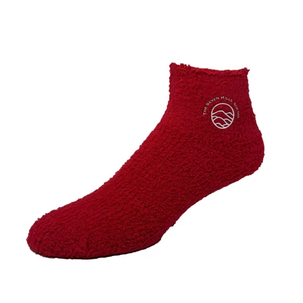 Fuzzy Footie Tread Socks with Slip Resistant Grippers - Fuzzy Footie Tread Socks with Slip Resistant Grippers - Image 0 of 0