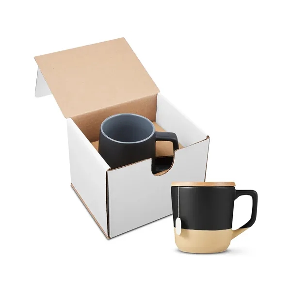 Prime Line 16.5oz Boston Ceramic Mug With Wood Lid In Mailer - Prime Line 16.5oz Boston Ceramic Mug With Wood Lid In Mailer - Image 5 of 5