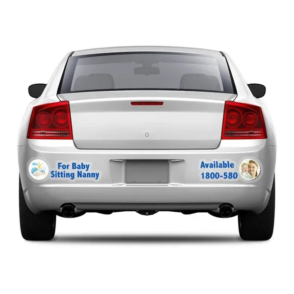 Die-Cut Clear Bumper Stickers (12" x 12"/sqft) - Die-Cut Clear Bumper Stickers (12" x 12"/sqft) - Image 1 of 3