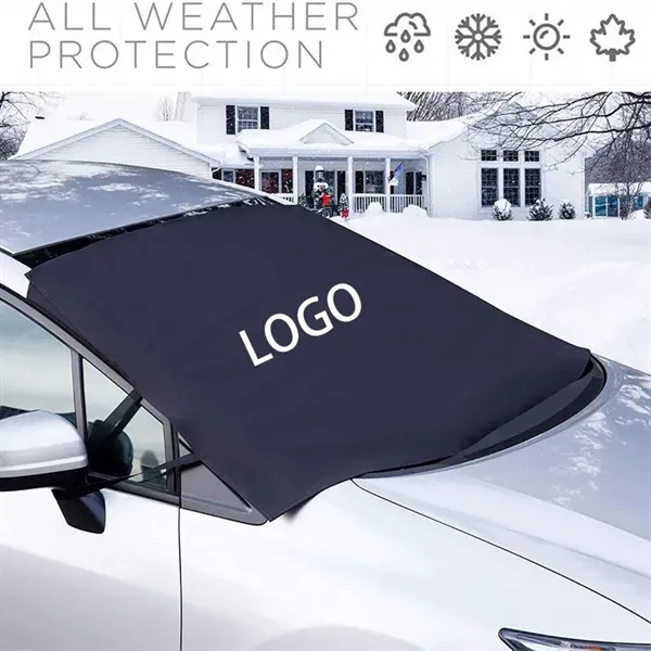 Winter Waterproof 600D Oxford Windshield Snow Cover 75"x42" - Winter Waterproof 600D Oxford Windshield Snow Cover 75"x42" - Image 2 of 2