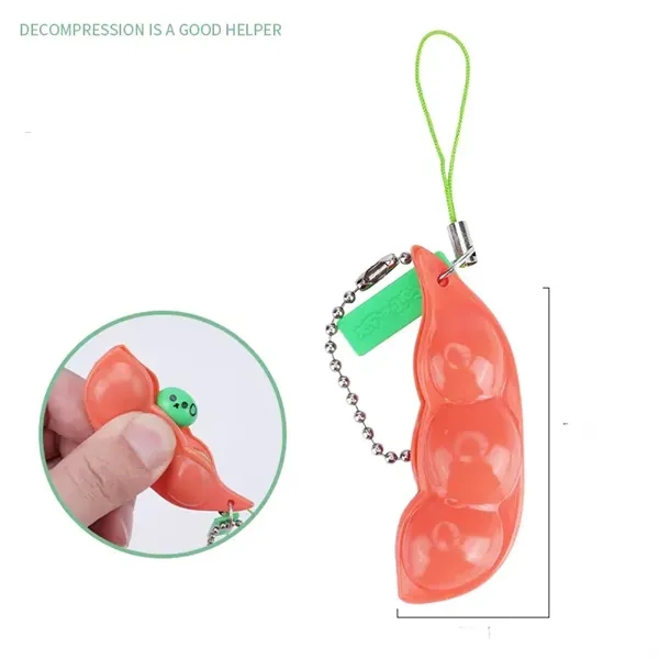 3Pcs Squeeze-A-Bean Edamame Keychain - 3Pcs Squeeze-A-Bean Edamame Keychain - Image 7 of 10