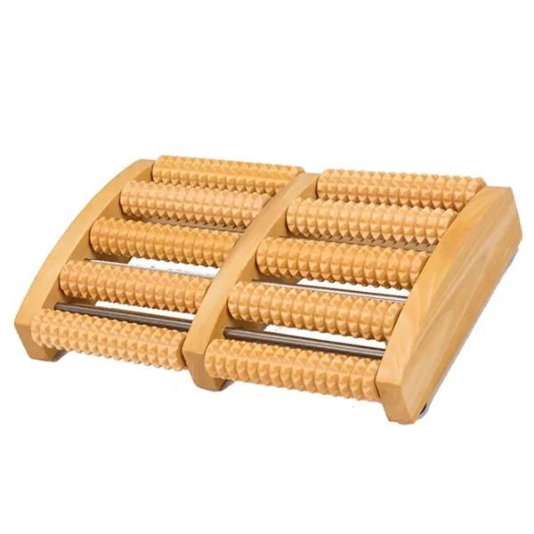 Wooden Roller Relaxation Stress Relief Foot Massager - Wooden Roller Relaxation Stress Relief Foot Massager - Image 2 of 3