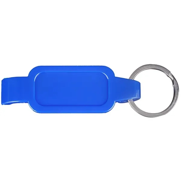 Plastic Bottle Opener with Key Chain - Plastic Bottle Opener with Key Chain - Image 1 of 1