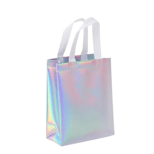 Colorful Laser Long Handle Non woven Tote Bag - Colorful Laser Long Handle Non woven Tote Bag - Image 2 of 5