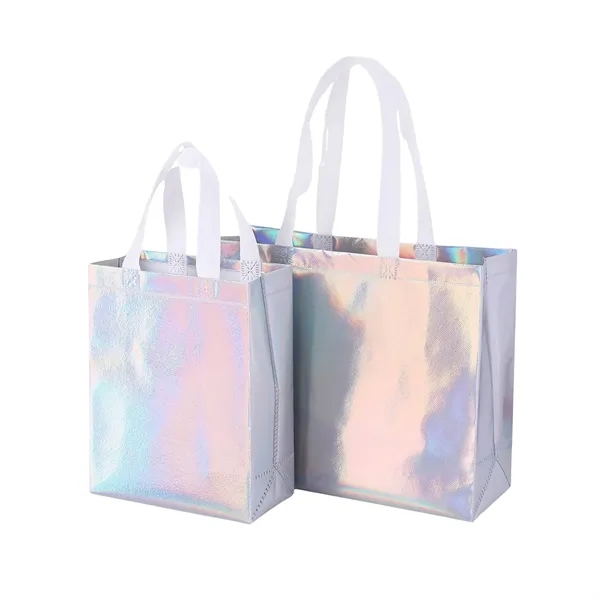 Colorful Laser Long Handle Non woven Tote Bag - Colorful Laser Long Handle Non woven Tote Bag - Image 3 of 5