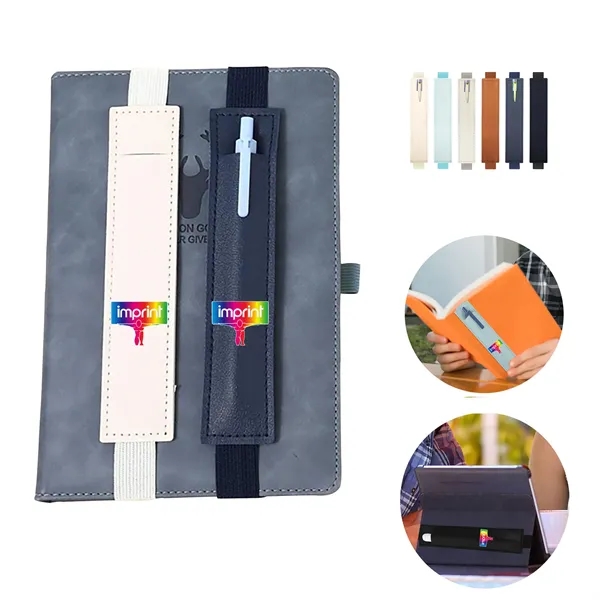 Elastic Band PU Pen Holder - Elastic Band PU Pen Holder - Image 0 of 17