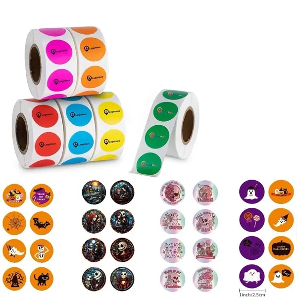 Custom 1" Circle Labels On Rolls - Custom 1" Circle Labels On Rolls - Image 1 of 1