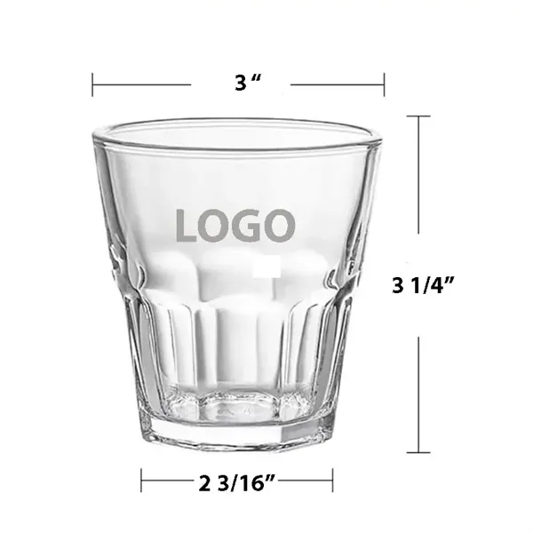 7oz Octagonal Tempered Drinking Glass Cup - 7oz Octagonal Tempered Drinking Glass Cup - Image 1 of 1