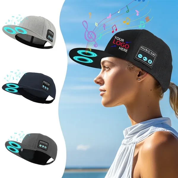 Music Street Sports Baseball Cap with Bluetooth Speaker - Music Street Sports Baseball Cap with Bluetooth Speaker - Image 0 of 5