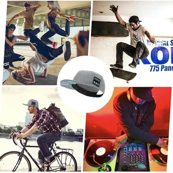 Music Street Sports Baseball Cap with Bluetooth Speaker - Music Street Sports Baseball Cap with Bluetooth Speaker - Image 5 of 5