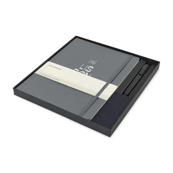 Moleskine® X-Large Notebook and GO Pen Gift Set - Moleskine® X-Large Notebook and GO Pen Gift Set - Image 3 of 7