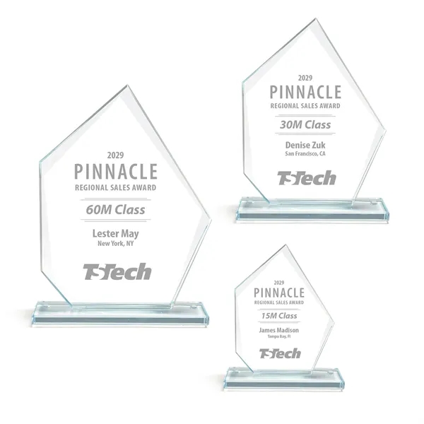 Polygon Shaped Clear Crystal Award