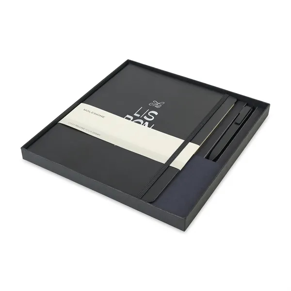Custom Moleskine® X-Large Notebook and GO Pen Gift Set