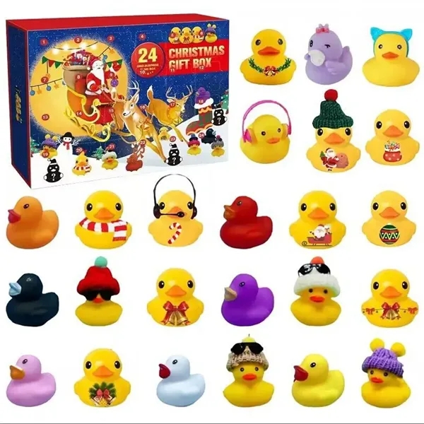 24 Pack Christmas Rubber Ducks - 24 Pack Christmas Rubber Ducks - Image 1 of 3