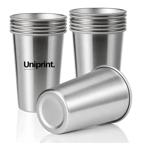 Stainless Steel 12oz Pint Cup Tumbler - Stainless Steel 12oz Pint Cup Tumbler - Image 0 of 3