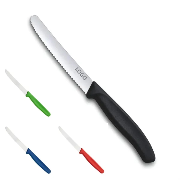 4.3" Stainless Steel Serrated Fruit Knife - 4.3" Stainless Steel Serrated Fruit Knife - Image 0 of 7