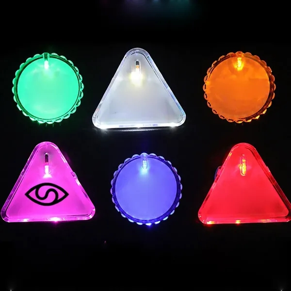 2" Lighted Glow LED Button Pin Badge - 2" Lighted Glow LED Button Pin Badge - Image 4 of 4