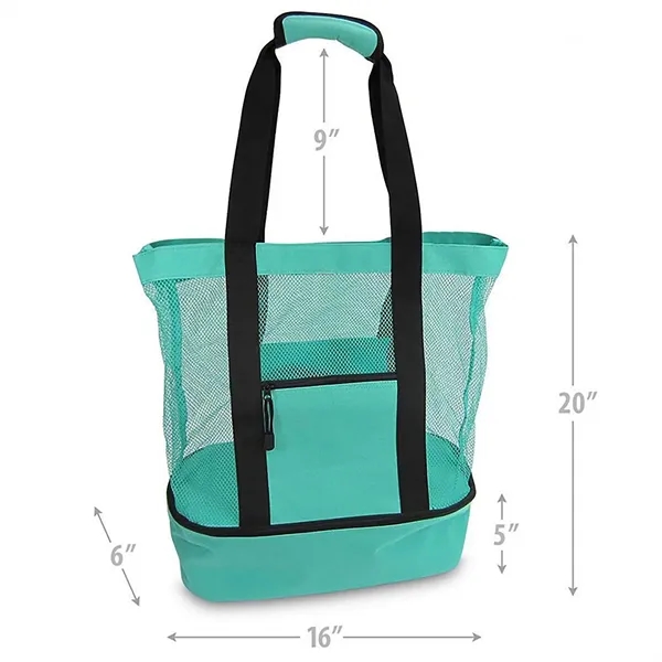 Waterproof Beach Tote Bag with Cooler Compartment - Waterproof Beach Tote Bag with Cooler Compartment - Image 3 of 4