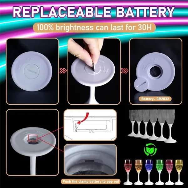LED Champagne Flutes Cup - LED Champagne Flutes Cup - Image 4 of 4