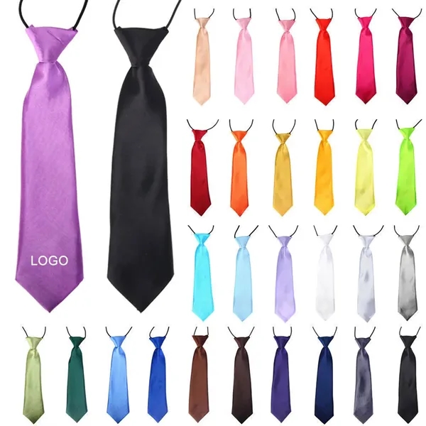 2.76 x 11.02 inches Kid's Solid Color Neck Tie - 2.76 x 11.02 inches Kid's Solid Color Neck Tie - Image 0 of 10